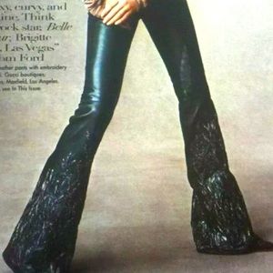 SOLD.      SOLD.————Gucci/ Tom Ford for Gucci. Butter soft leather, embroidered.